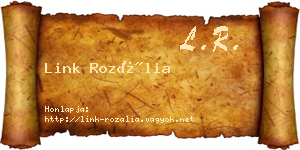 Link Rozália névjegykártya