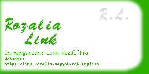 rozalia link business card